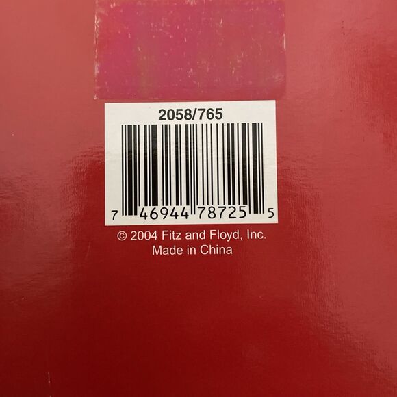 Fitz and Floyd Happy Holidays Stocking Holder 2004 Santa Elf Christmas Tree - Picture 15 of 16